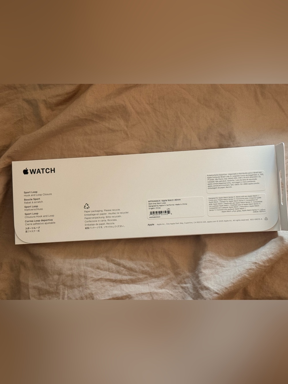 Apple Watch sport loop band - dark gray 46 MM Velcro - Picture 2 of 4